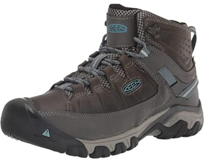 KEEN Damen Targhee 3 Mid Waterproof Wanderstiefel, Magnet/Atlantic Blue, 38.5 EU