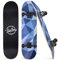 BELEEV Skateboard 31x8 Zoll Komplette Cruiser Skateboard für Kinder Jugendliche Erwachsene, 7-Lagiger Kanadischer Ahorn Double Kick Deck Concave mit All-in-one Skate T-Tool für Anfänger