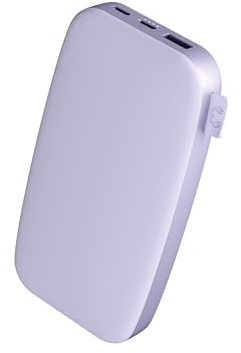 Fresh 'n Rebel Powerbank 18000mAh - Entrada y Salida USB-C - Carga rápida (20W) - 6 Funciones de Seguridad - Batería Externa portátil para iPhone y Android (Dreamy Lilac)