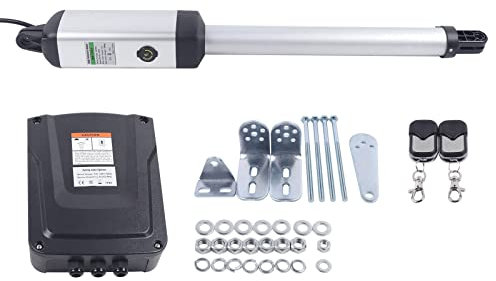 50W Elektrisch Torantrieb Toröffner Flügeltor Flügeltor Drehtorantrieb Toröffner Doppelflügeltor Antrieb Flügeltorantrieb Torantrieb Set mit Fernbedienung, Auslöseschlüssel