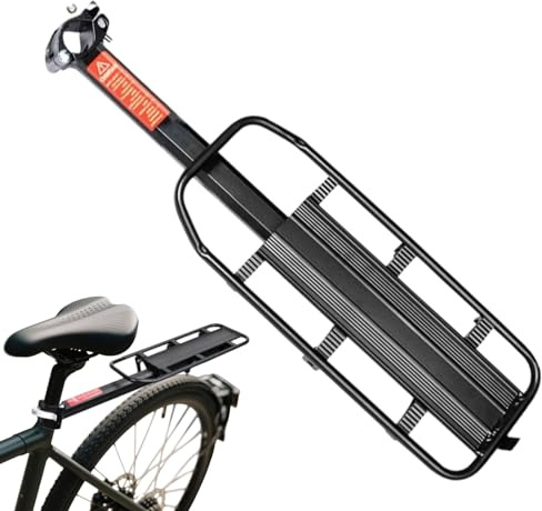 Portaequipajes Trasero para Bicicleta | Portaequipajes Trasero de Montaña con Liberación Rápida y Antioxidante | Soporte de Carga para Bolsos, Mochilas, Cestas y Equipaje