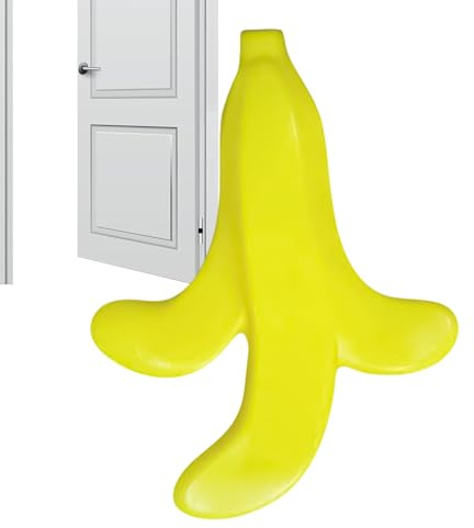 Fermaporta adorabile | Calza Flessibile A Forma di Buccia Di Banana | Silenzioso Ammortizzatore Per Casa Hotel Bagno Camera Da Armadio Pavimento