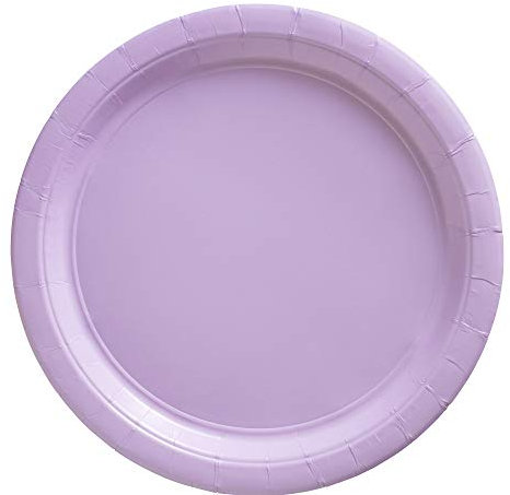 amscan 650013.04 Big Party Pack Paper Plates, Lavender