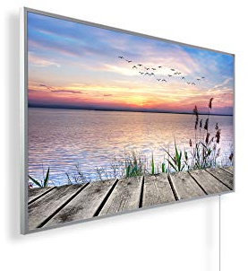 Infrarotheizung mit Bild – Bildmotiv – TÜV SÜD - 600 Watt Bildheizung - Weißer Rahmen (42. Steg)