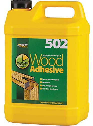 3XAll Purpose Weatherproof Wood Adhesive - 5 Litre