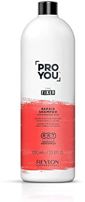 REVLON PROFESSIONAL ProYou Champú Reparador para Cabello Dañado, Suavidad y Brillo Instantáneo y Duradero, Tratamiento Intensivo Cabello Enriquecido con KeraComplex, Gama Reparadora The Fixer, 1000ml