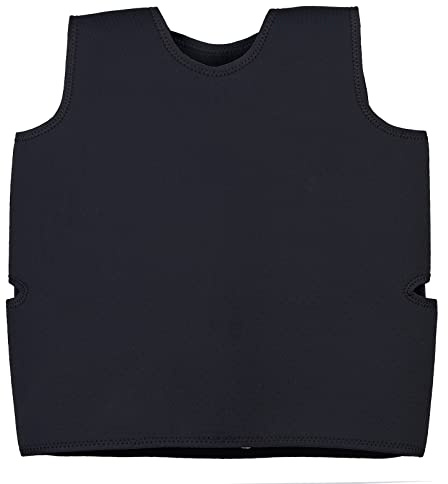 TOPARCHERY Black Deep Pressure Vest, Sensory Compression for Autism, Hyperactivity, Mood Processing Disorders (Small 14” x 24”)