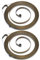 Create idea 2PCS Starter-Rückstoßfeder Rücklauf Starterrolle Kompatibel mit Rasenmähermotor Champion Power Ersatzkabelteile 4140 190 0601, 4140 190 0600