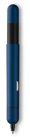 Lamy Pico Ballpoint Pen: Luxury Pocket Pen that Transforms into Full Size Biro, Lacquer Finish, Includes Double Push Mechanism & Refill (Imperial Blue)
