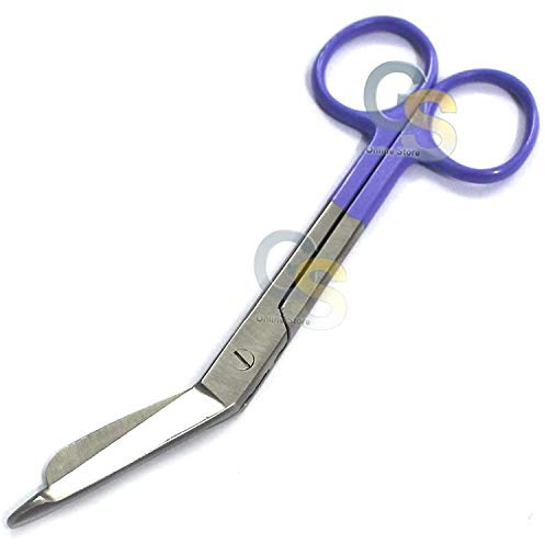 G.S 5 PCS O.R Lister Bandage Scissors 5.5'' COLORMED Purple