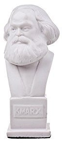 busto statua scultura in marmo del filosofo socialista tedesco Karl Marx 12 cm