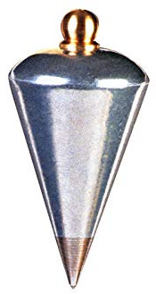 NEDO® Senklot – 200g Lot – Präzisions-Lot aus Metall – Maurerlot/Baulot für vertikale Ausrichtung – Pendellot für Bau & Handwerk