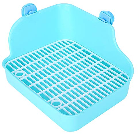 Toilette pour Petits Animaux Facile à Installer, Toilette pour Lapin, Grande Taille en Plastique pour Lapin Chinchilla
