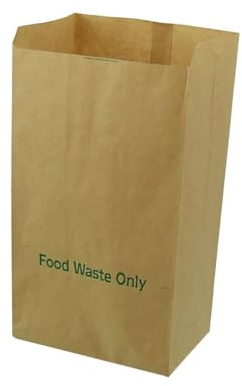8 Litre x 150 Paper Compostable Bags Kitchen Caddy Liners - Food Waste Bin Liners - EcoSack 8L Biodegradable Bags with Composting Guide
