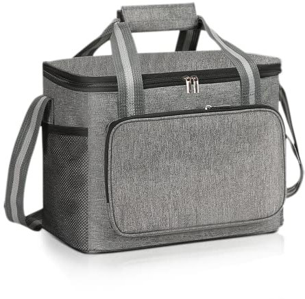 mizikuu Kühltasche klein, 15L Picknicktasche Wasserdichtes Faltbar Gefriertasche Tragbare kühltasche klein für Herren Damen Lunchtasche für Unterwegs Thermotasche für Reisen Picknick Wandern Grillen