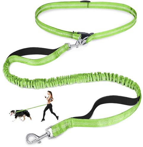 Laqibak Hands Free Dog Leash,Adjustable Waist Leash for Dog,4.2-6.7 Feet