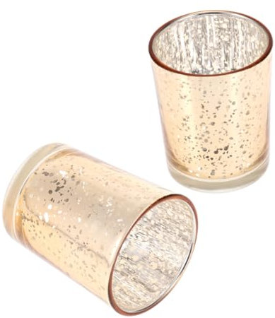 Cabilock Portacandele in Unico Con Placcatura in Tazza Vuota Per Portacandele Romantico E Sognante Per Matrimoni E Decorazioni Per La Casa