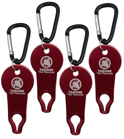 T TAKONE Zeckenzange Set, 4er-Pack Zeckenentferner, Tragbarer, Sicherer und Hochwirksamer Zeckenzangen-Werkzeugsatz für Menschen, Kinder, Hunde und Katzen