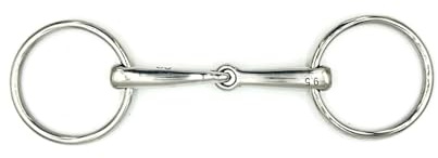 Equine Smile Mors ES0102 Mors à eau simple cassé Diamètre de l'anneau 65 mm Épaisseur 15 mm (11,5 cm)