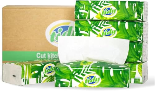 Tidy Cut Paper Kitchen Towels I 2 Ply 75 Sheets in Convenient Dispensing Packs I Pack of of 7 (525 Sheets Total)