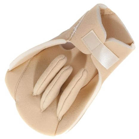 Whtkoph Guanto Divaricatore per Dita, Protezione per Il Palmo, Ausilio Ergonomico, Morbido Cuscinetto Imbottito, Cuscino per Contratture Della Mano per Donne, Sinistra, Taglia unica bambino