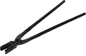 GEDORE Tenaza de forja con boca redonda, Alicates para forjar, Para piezas de trabajo de hasta 12 mm, Articulación superpuesta, Acero, 400 mm, 870 g, 231-400