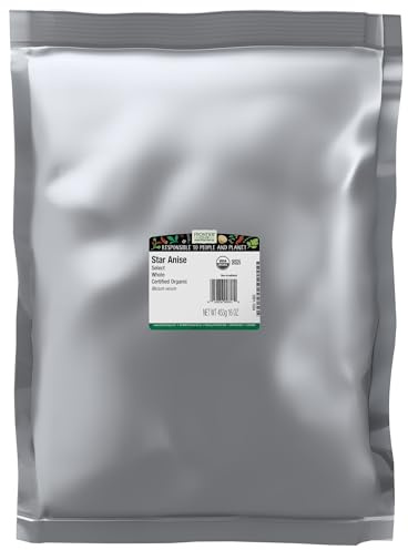 Frontier Natural Products, Organic Whole Star Anise Select, 16 oz (453 g)