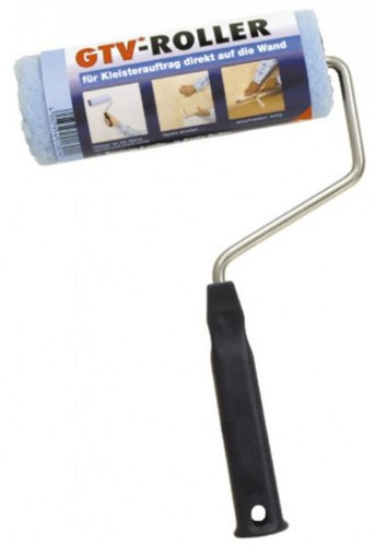 baufan GTV Roller 1 Stück | Spezialroller für sauberen und gleichmäßigen Kleisterauftrag direkt auf die Wand | Ideal für effizientes Arbeiten bei Tapezier- und Renovierungsprojekten