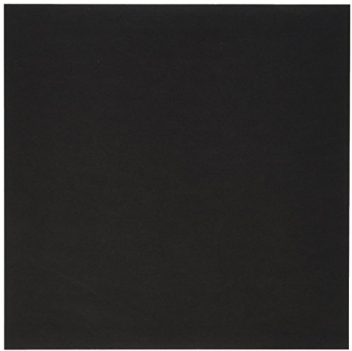 Aitoh OG-BLK Origami Paper, 5.875-Inch by 5.875-Inch, Black, 50-Sheets