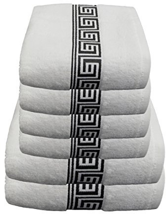 Julie Julsen Handtuch Set 2X Duschtuch 4X Handtuch Weiß-Schwarz/in 23 Farben erhältlich weich und saugstark