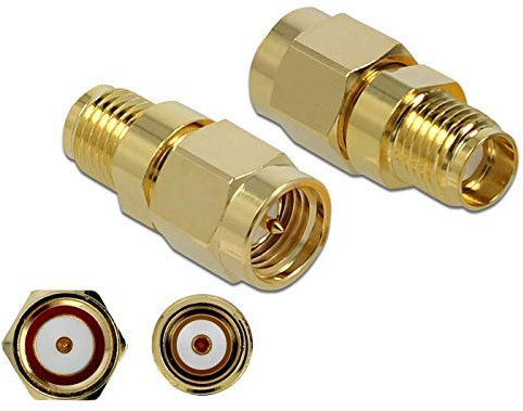 DeLOCK 89972 connecteur de fils SMA Or - Connecteurs de fils (SMA, Or, Or, 50 Ohm, 7 mm, 18,1 mm)