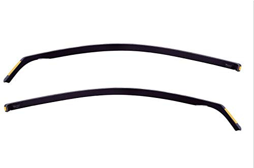 J&J AUTOMOTIVE Heko Déflecteurs d'air et de Vent pour Ford Fiesta 6 2009-2017 3P. Berline, Lot de 2pcs, Teintés, Avant et Arrière, Aérodynamique