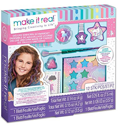 Make It Real 2902461 Unicorn Beauty Girls, Children, Make-Up Set, Cosmetic Kit
