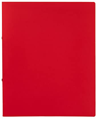 Idena 10432 - Ringbuch im Format DIN A4, 2-Ring-Mechanik mit 16 mm Durchmesser, 20 mm Rückenbreite, rot, 1 Stück