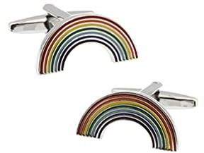 Aeici Boutons de manchette uniques pour homme - Boutons de manchette colorés en cuivre - Cadeau d'anniversaire de mariage, Cuivre, Sans pierre précieuse