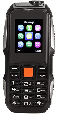 PUSOKEI 2G Unlocked Cellphone for the Elderly,1.8in Screen Dual SIM Dual Standby Noise Free Seniors Cell Phone with Flashlight MP3 Music Alarm Camera,2800mAh Battery Long Standby(Black)