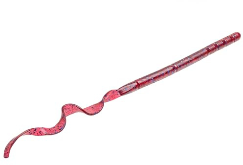 Strike King KVD Zeus Worm Fishing Lure, Soft Plastic Worm, Perfect Plastics Pouring System, Swimming Action, Coffee Scent