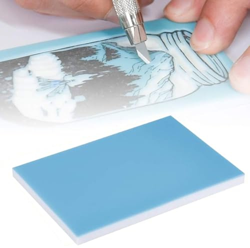LEEQ Bloques de Talla de Sellos de Goma - Talla fácil Suave Talla de Bloques de Bloques de Talla, para Sellos de Bricolaje Que Hacen Pasatiempos Manualidades Principiantes/Profesionales(15 * 10cm)