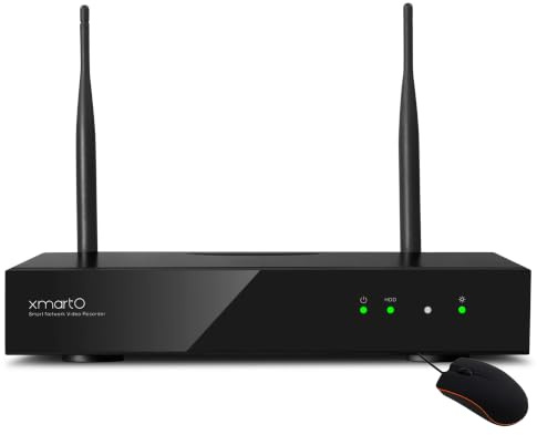 XMARTO 10CH 4K UHD H.265 NVR,Long Range Dual Band WiFi6 Recorder(WNP810-W6)