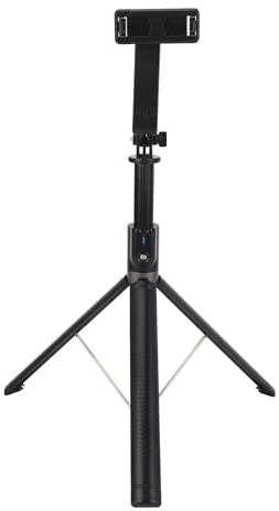 Selfie Stick-stativ, Mobilstativ med Utdragbart Grepp med Bluetooth WL-fjärrkontroll, 360 Graders Roterande Telefonstativstativ med 2 Lampor för Vlogg-livestreamingfotografering