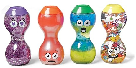 Learning Resources Express Your Feelings Sensory Bottles Embarrassed, Silly, Surprised, Loved, Toddler Sensory Toys, Play Therapy Toys, Calm Down Corner Resources, Ages 3 4 5 +