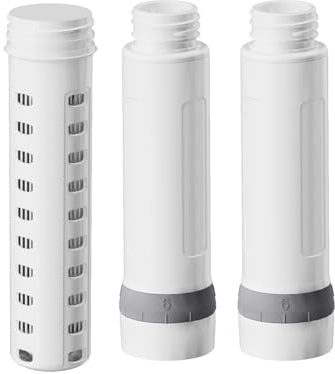 Membrane Solutions Filtre de Rechange pour Bouteille Filtrante C3, Filtration Précise à 0,1 μm, sans BPA, pour Camping, Randonnée, Survie et Voyage (UFx1 + ACFx2)
