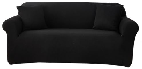 Vattentätt Sofföverdrag, Hund- Och Kattsoffaskydd, Nya Tjocka soffskydd, Halkfria sofftäcke, Möbelskydd för Vardagsrum(Svart,4 Seater)