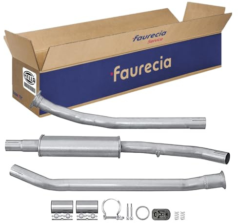 HELLA 8LB 366 020-161 Silenziatore anteriore - Easy2Fit® Kit - anteriore - a tre pezzi/in tre parti - Kit con parti annesse - per es. PEUGEOT PARTNER