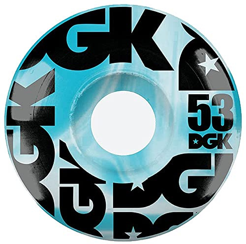 DGK Swirl Formula Blue Skateboard Wheels - 53mm