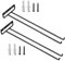 2 Pezzi Portabicchieri da Vino, Porta Bicchiere da Vino in Ferro, Porta Calici Sotto Armadio, Ripiano Portaoggetti, Porta Bicchieri Organizer per Casa e Bar