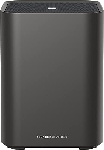 SENNHEISER AMBEO Sub for TV and Music - UK Plug - Immersive 3D Surround Sound - Thundering Deep Bass down to 27 Hz - 8 Subwoofer with a 350W Class D Amplifier - Compatible with AMBEO Soundbar family