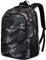 Rucksack Herren und Damen, Wasserdicht Schulrucksack Jungen Mädchen Teenager für 15.6 Zoll Laptoptasche mit USB Ladeanschluss, Arbeit Reisen Camping Schulranzen mit Anti Diebstahl Tasche, Camouflage