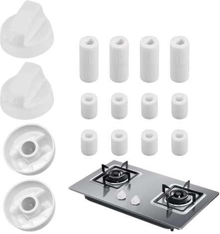 Generisk ugns-toppkontrollknappar – 4-pack universella spisknappar, hållbara zinklegeringsknappar | termostatkontrollknappar, spisknappstillbehör, kökskökare, gasspis, knapppaket
