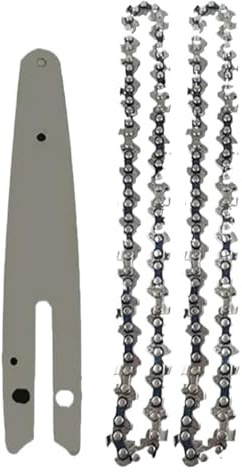 Ahjyym Chaîne de tronçonneuse 6 for mini-tronçonneuse, mini-chaînes en acier, tronçonneuses électriques, 37 nœuds, 18 couteaux, accessoire rechange for chaîne ,1203(6-inch Set2)